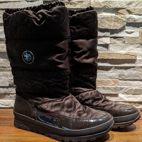 COACH "Drexel" A7274 Chocolate Brown Boots - Picture 2 of 8